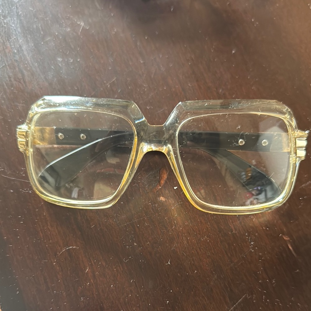 Vintage Gold-Toned Square Glasses